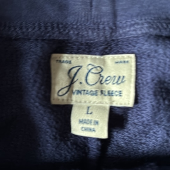 J. Crew Vintage Fleece Shorts in Navy - Picture 2 of 3